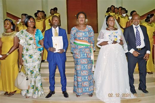 Mariage collectif – Yamoussoukro, décembre 2021